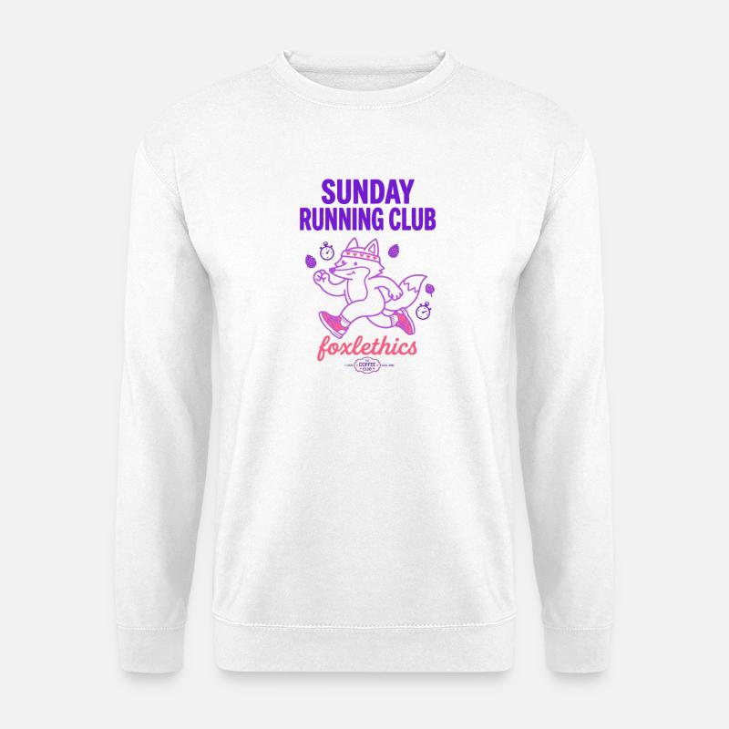 Sunday Running Club Fuchs - Unisex Pullover - Weiß