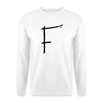 Buchstabe F - Unisex Pullover - Weiß - Vorne