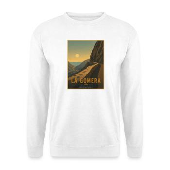 Camino Antiguo Alte Strasse Valle Gran Rey - Unisex Pullover - Weiß - Vorne