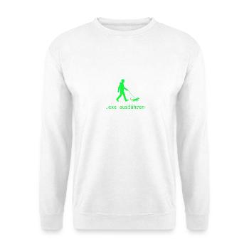 Exe Ausführen - Unisex Pullover - Weiß - Vorne