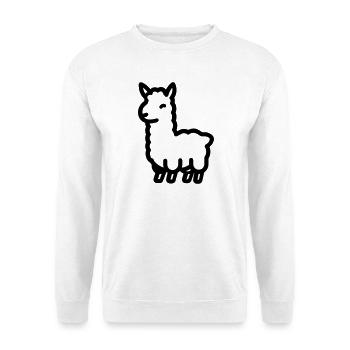 Lama - Unisex Pullover - Weiß - Vorne