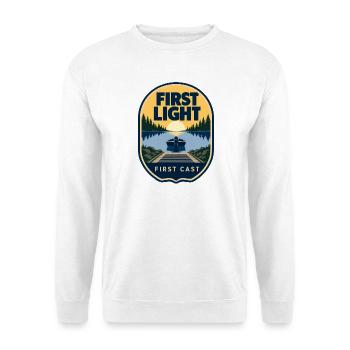 First Light First Cast Freshwater Fishing Boat Ram - Unisex Sweatshirt - white - Front