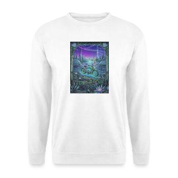 Future Neon Bike à Oase - Sweat-shirt Unisexe - blanc - Devant
