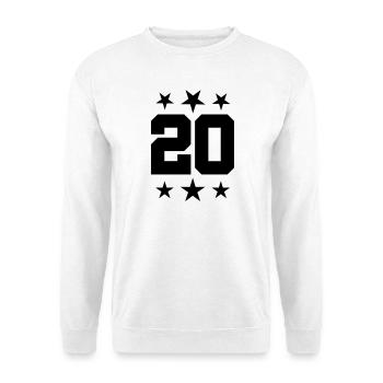 20 - Unisex Pullover - Weiß - Vorne