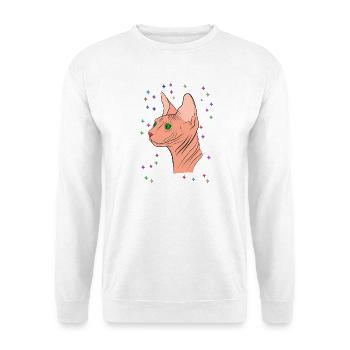 Sphynx mit Sternen - Unisex Pullover - Weiß - Vorne