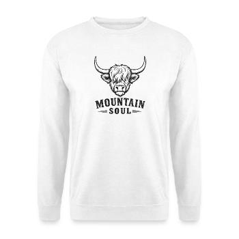 Bergstier Seele - Unisex Pullover - Weiß - Vorne