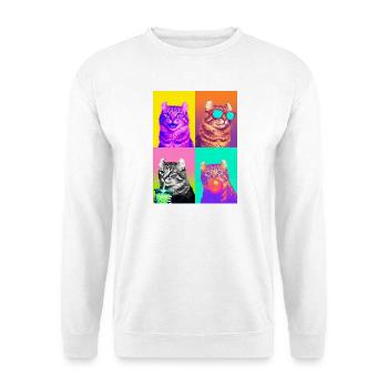 Cats American Curl Cat - Unisex Sweatshirt - white - Front