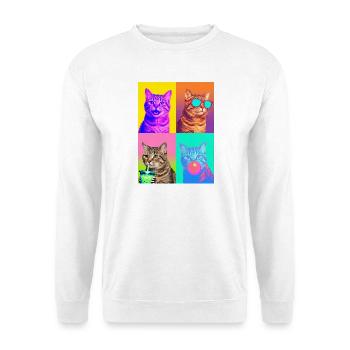Cats, American, Wirehaired, Cat - Unisex Sweatshirt - white - Front