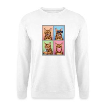 Cats Bengal Cat - Unisex Sweatshirt - white - Front