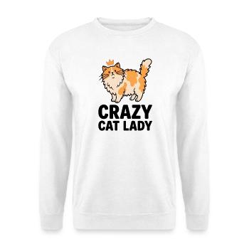Royal Cat Lady: Crazy Cat Lady - Unisex Sweatshirt - white - Front