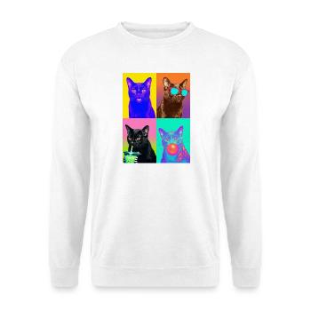 Cats Bombay Cat - Sweat-shirt Unisexe - blanc - Devant