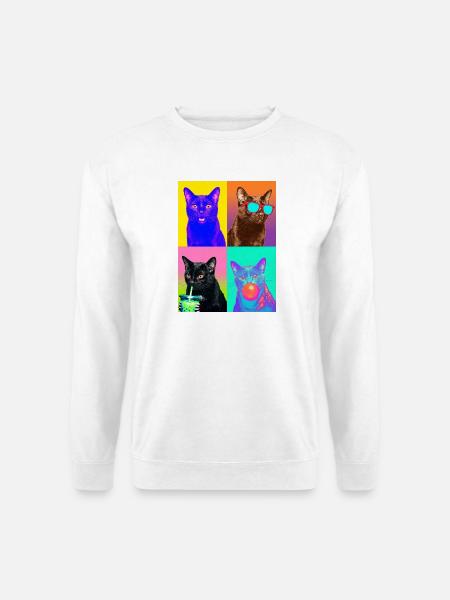 Cats Bombay Cat - Sweat-shirt Unisexe - blanc