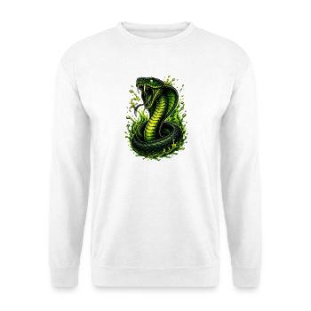 Neon Cobra Flame Serpent - Unisex Sweatshirt - white - Front