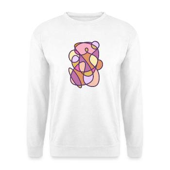 Design abstrait moderne - Sweat-shirt Unisexe - blanc - Devant