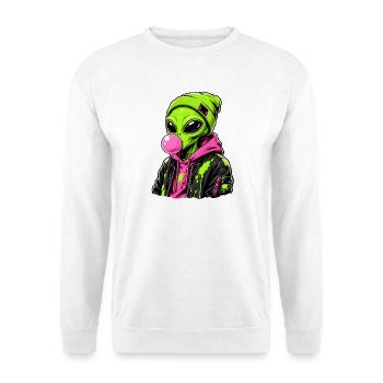 Außerirdischer Streetstyle Neon - Unisex Pullover - Weiß - Vorne