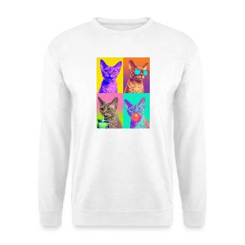 Chats Devon Rex Cat - Sweat-shirt Unisexe - blanc - Devant