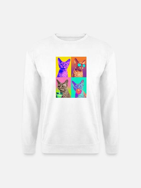 Cats Devon Rex Cat - Unisex Sweatshirt - white