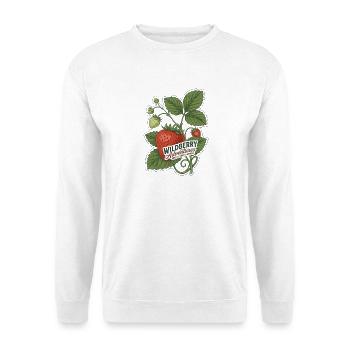 Vintage-botanische Wildbeerabenteuer - Unisex Pullover - Weiß - Vorne