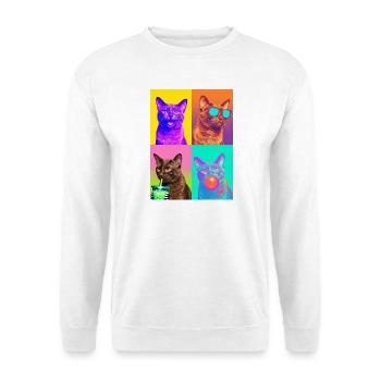 Chats Havana Cat - Sweat-shirt Unisexe - blanc - Devant