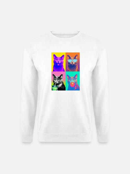 Katzen Korat Katze - Unisex Pullover - Weiß