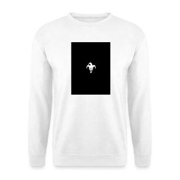 Harlekin Joker Silhouette - Unisex Pullover - Weiß - Vorne - Alina (178cm) & Michal (187cm)