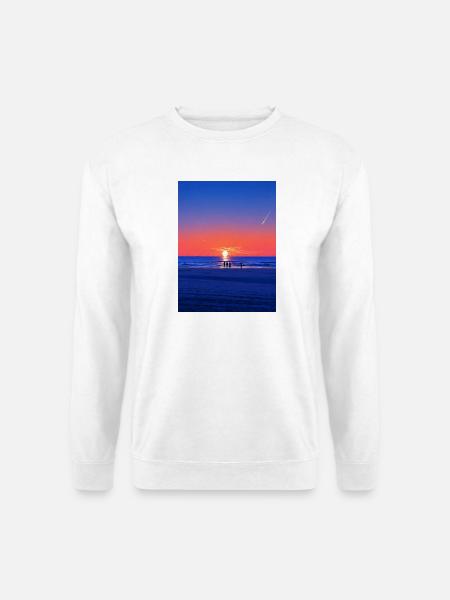 Sunset in netherland - Unisex Pullover - Weiß