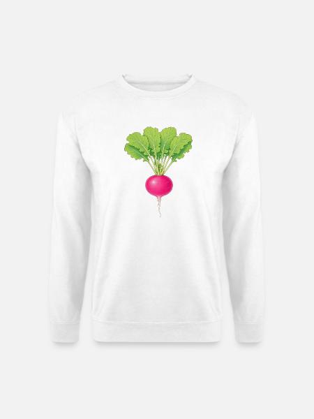 Rosa Rettich - Unisex Pullover - Weiß