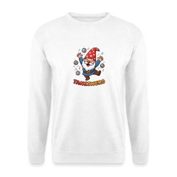 Tanzzwerg - Zwerg Kostüm - Faschingskostüm - Unisex Pullover - Weiß - Vorne - Alina (178cm) & Michal (187cm)