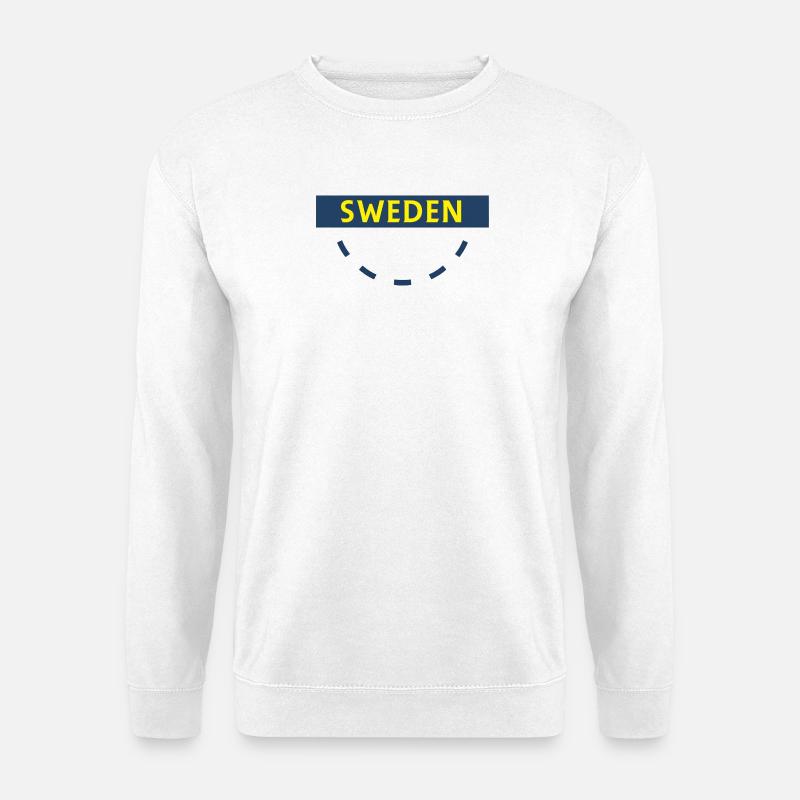 Schweden Kreis Emblem - Unisex Pullover - Weiß