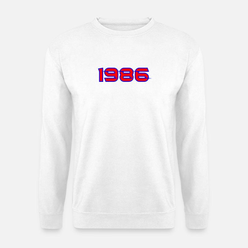 1985 Neon Retro Graffiti - Unisex Sweatshirt - white