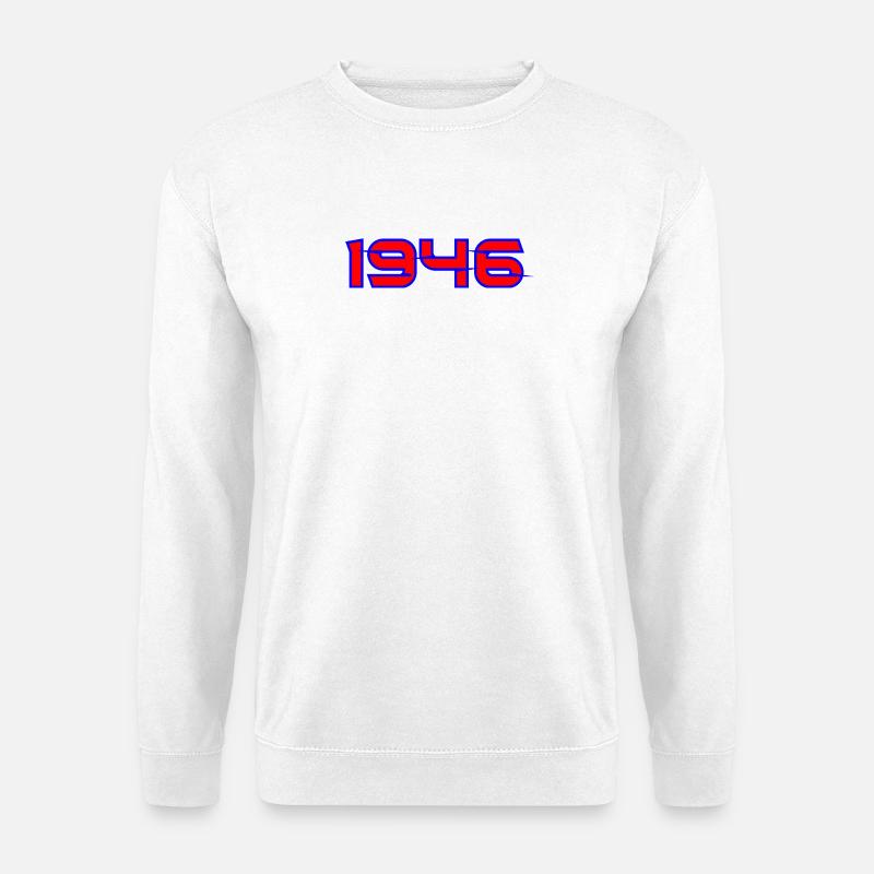 1946 Glyph-Design - Unisex Pullover - Weiß