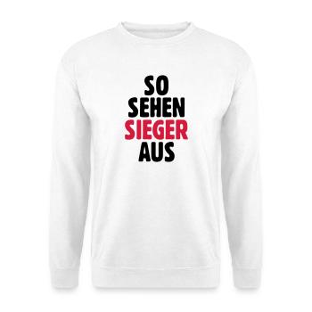 What winners look like - Unisex Sweatshirt - white - Front