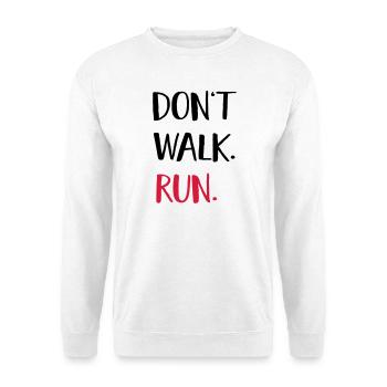 courir - Sweat-shirt Unisexe - blanc - Devant