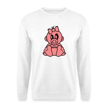 little girl - Unisex Sweatshirt - white - Front