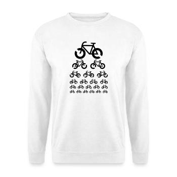 Bike Visual Test - Unisex Sweatshirt - white - Front