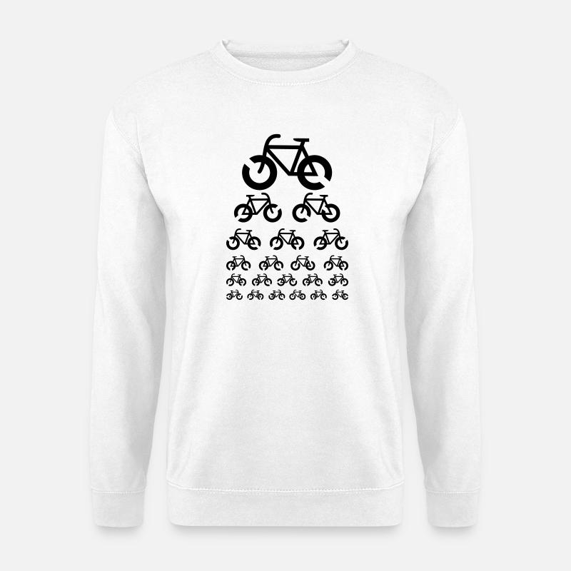 Bike Visual Test - Unisex Sweatshirt - white
