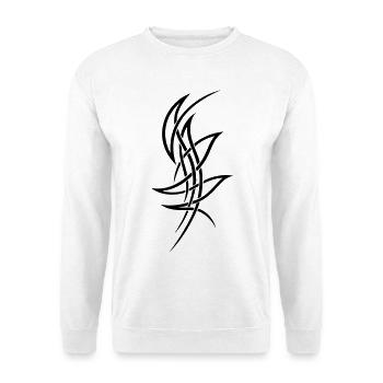 Filigranes Tribal Tattoo Ornament - Unisex Pullover - Weiß - Vorne