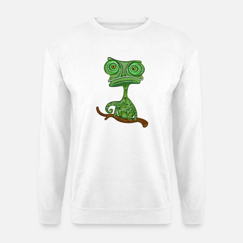 chamaeleon tier exotisch - Unisex Pullover - Weiß