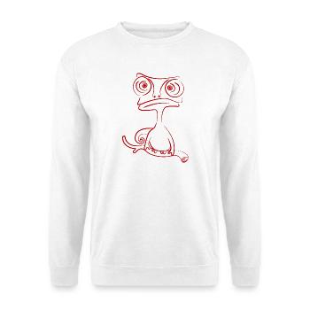 chamäleon tier exotisch - Unisex Pullover - Weiß - Vorne