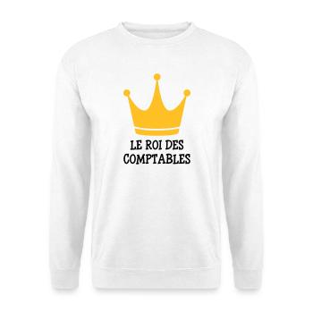comptable / comptabilité / argent / Finance / Euro - Sweat-shirt Unisexe - blanc - Devant
