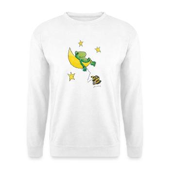 Janosch Guenter Box Frog Sleeps On The Moon - Unisex Sweatshirt - white - Front