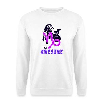 Capricorn Astrology Horoscope Zodiac Statement - Unisex Sweatshirt - white - Front