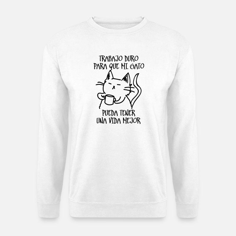 Hard work - Unisex Sweatshirt - white