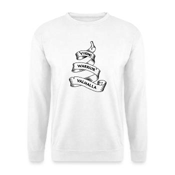 Wikinger Wimpel oder Banner transparent - Unisex Pullover - Weiß - Vorne