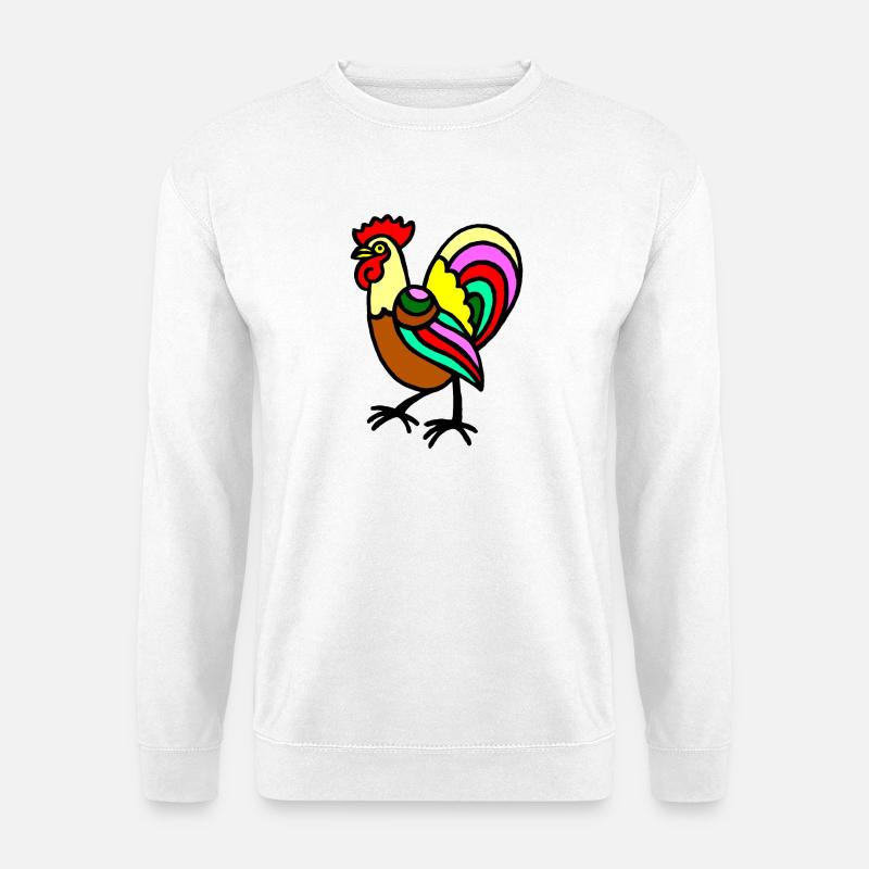 Hahn - Unisex Pullover - Weiß