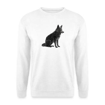 Loup - Sweat-shirt Unisexe - blanc - Devant