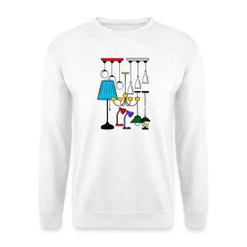 Beleuchtung Lampen Shop - Unisex Pullover - Weiß - Vorne