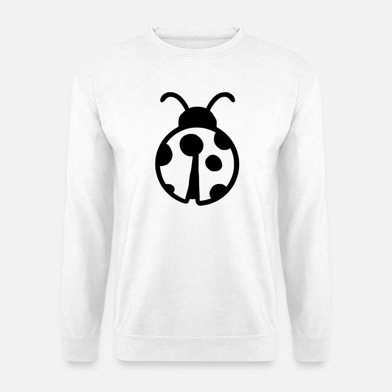 cute ladybug - Unisex Sweatshirt - white