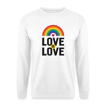 Pride Month LGBTQ - Love is Love - Unisex Sweatshirt - white - Front