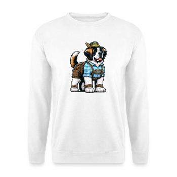 St. Bernard Dog Bavaria - Unisex Sweatshirt - white - Front